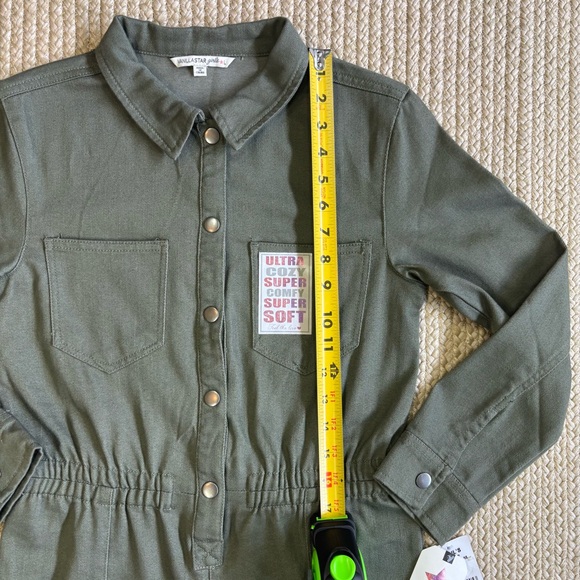 Vanilla Star Green Cargo Jumpsuit Women’s Sz L NWT - Picture 7 of 11